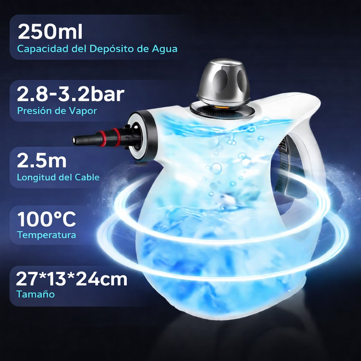 Limpiador a vapor portátil multifunción